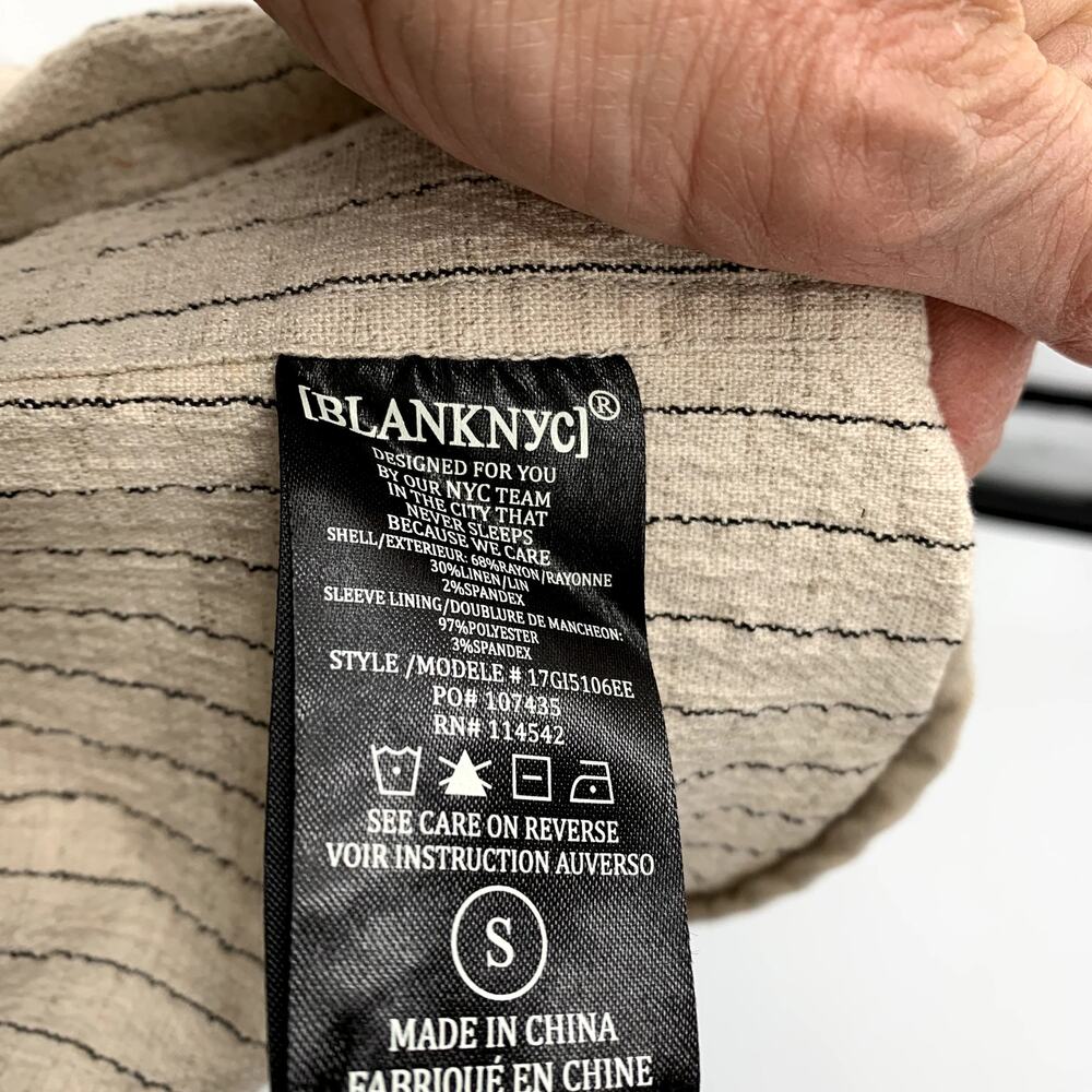 NWT Evereve BlankNYC All Natural Jacket Blazer Linen // S - Picture 10 of 10